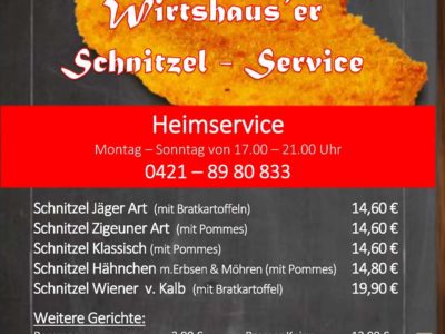 Wirtshaus Schnitzel Service